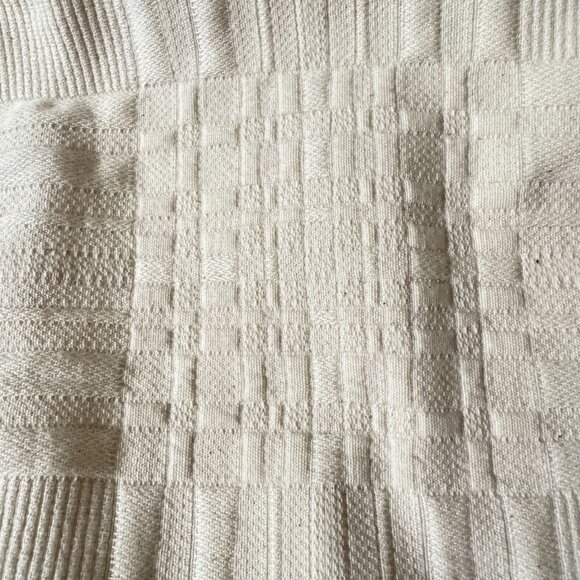 Colchas S Domingos Matelasse Standard Sham 100% Cotton Portugal 20X 26 Ivory 2Pc - Picture 7 of 8